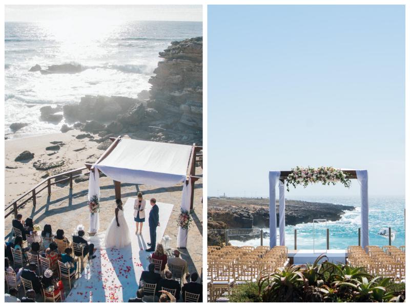 Oceanfront Wedding Ceremony at Arriba by the sea